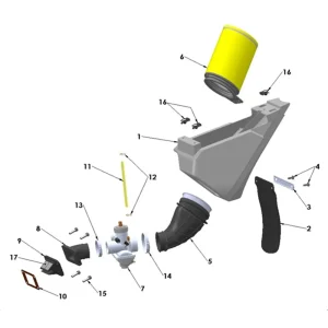 Bracket - Mud Flap - CX65 Cobra CX65_2025_Airbox & Inlet System
